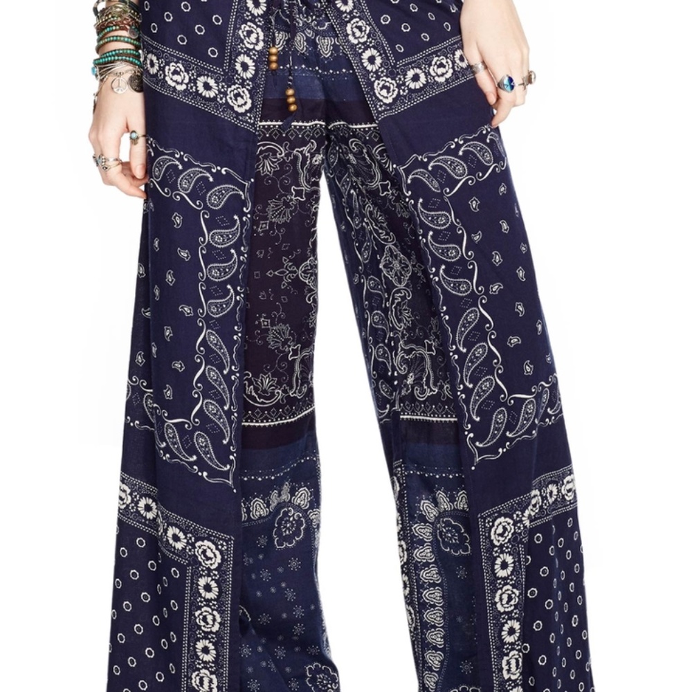 Denim & Supply by Ralph Lauren Bandana Wide-Leg Pant,